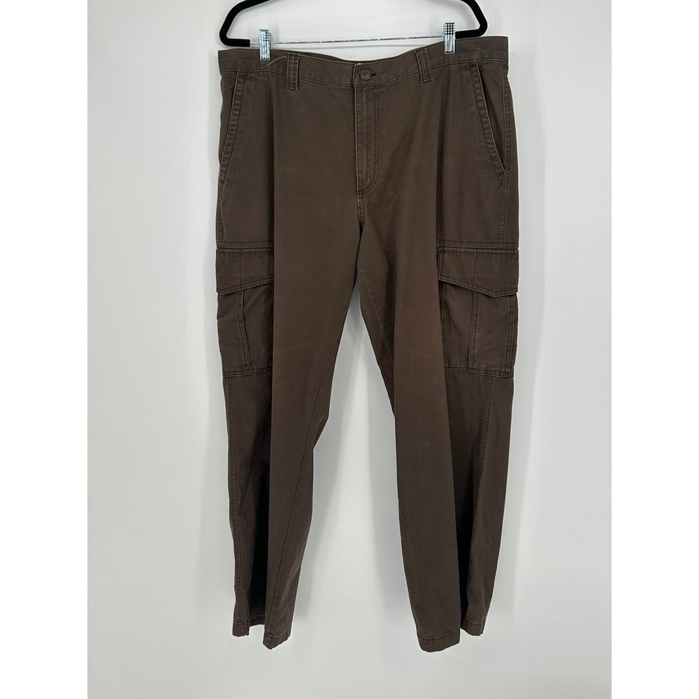 Old Navy Mens 40X32 Brown Cargo Pants Y2K Utility Workwear Dexter Style Gorpcore